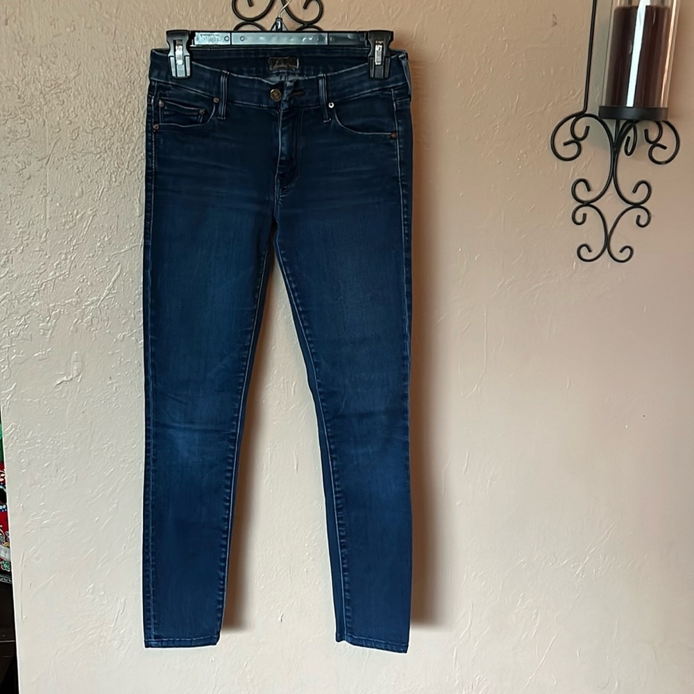 MOTHER Women's High Rise Jeans - Dark Blue